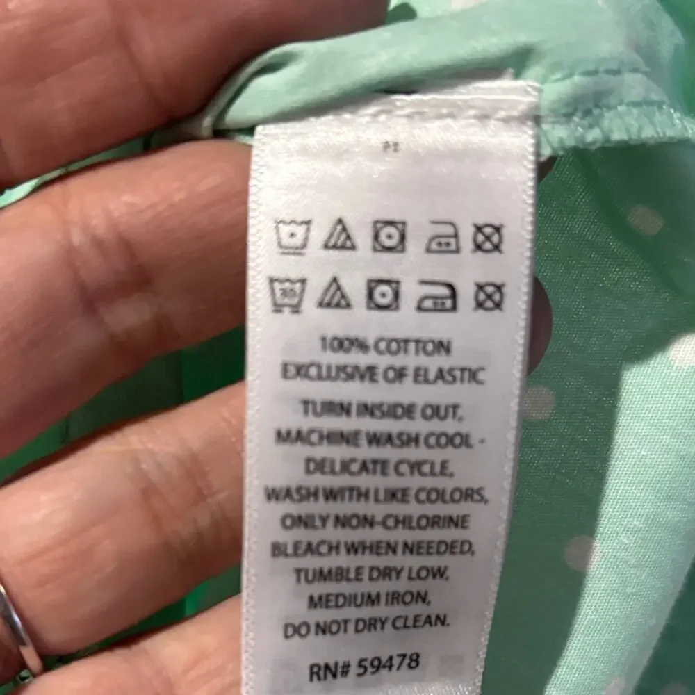 Tommy Bahama m 7/8 Mint Green Polka Dot Kids Romper nwot